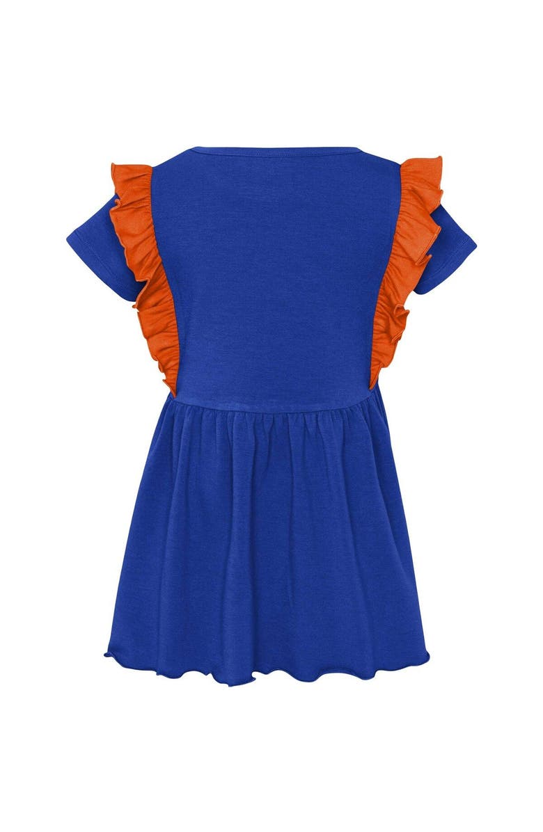 Outerstuff Girls Toddler Royal Florida Gators Too Cute Tri-Blend Dress, Alternate, color, 