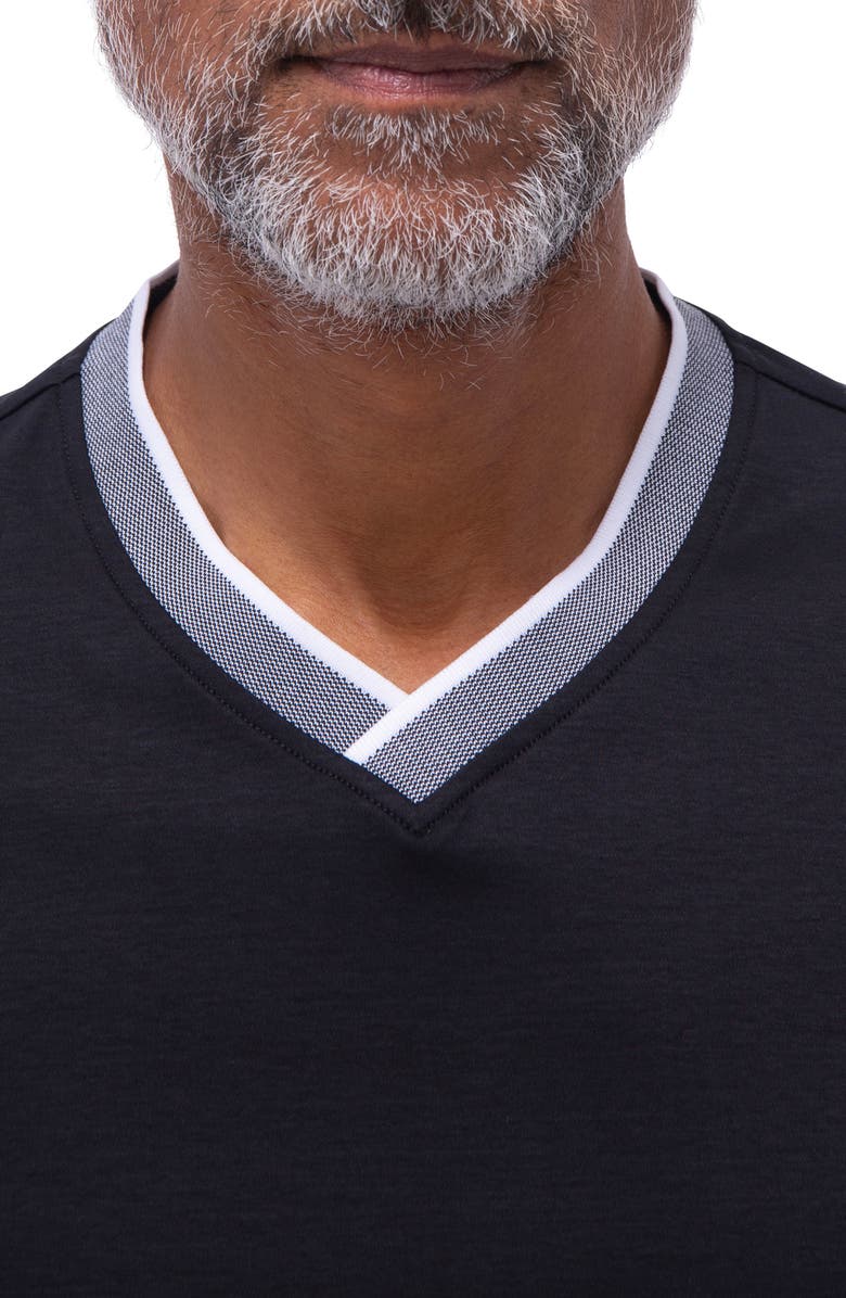 Bugatchi Pima Cotton V-Neck T-Shirt, Alternate, color, 