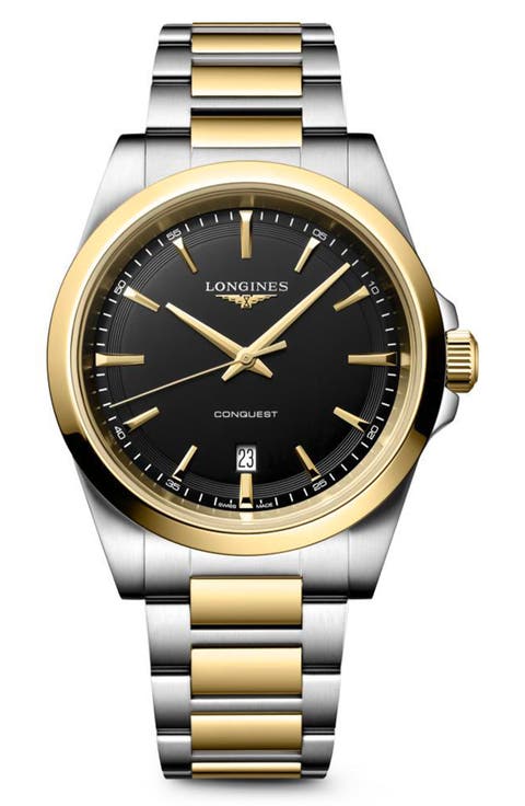 Conquest Automatic Bracelet Watch, 41mm