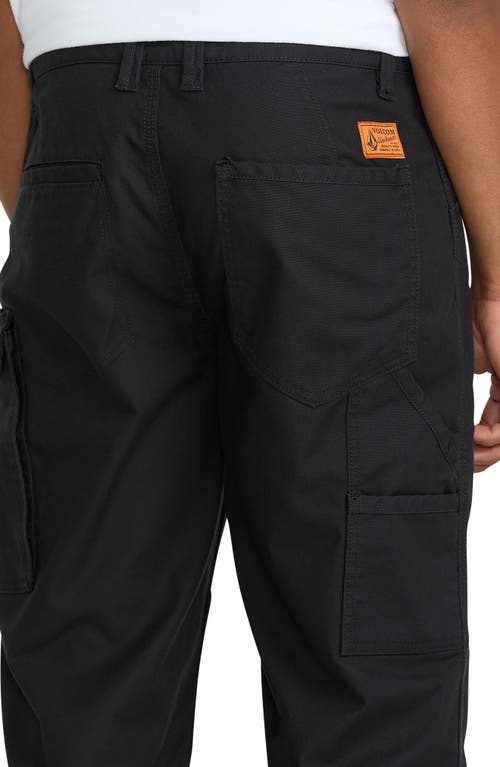 Volcom Caliper Ii Relaxed Work Pants In Black