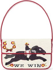 STAUD Tommy Beaded Shoulder Bag