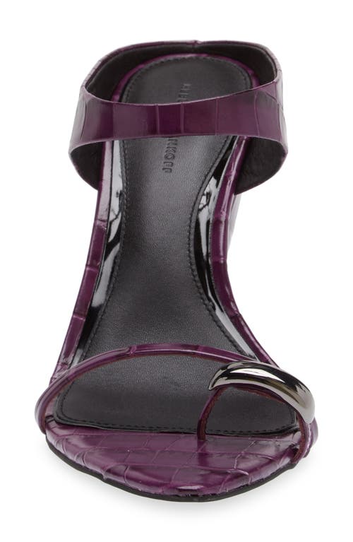 Rebecca Minkoff Toe Ring Pointed Toe Slide Sandal In Purple