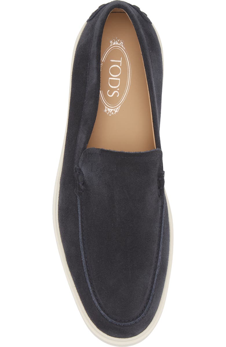 Tod's Suede Loafer, Alternate, color, Blue
