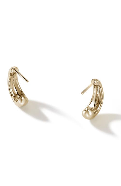 John Hardy Surf J Hoop Earring In Gold