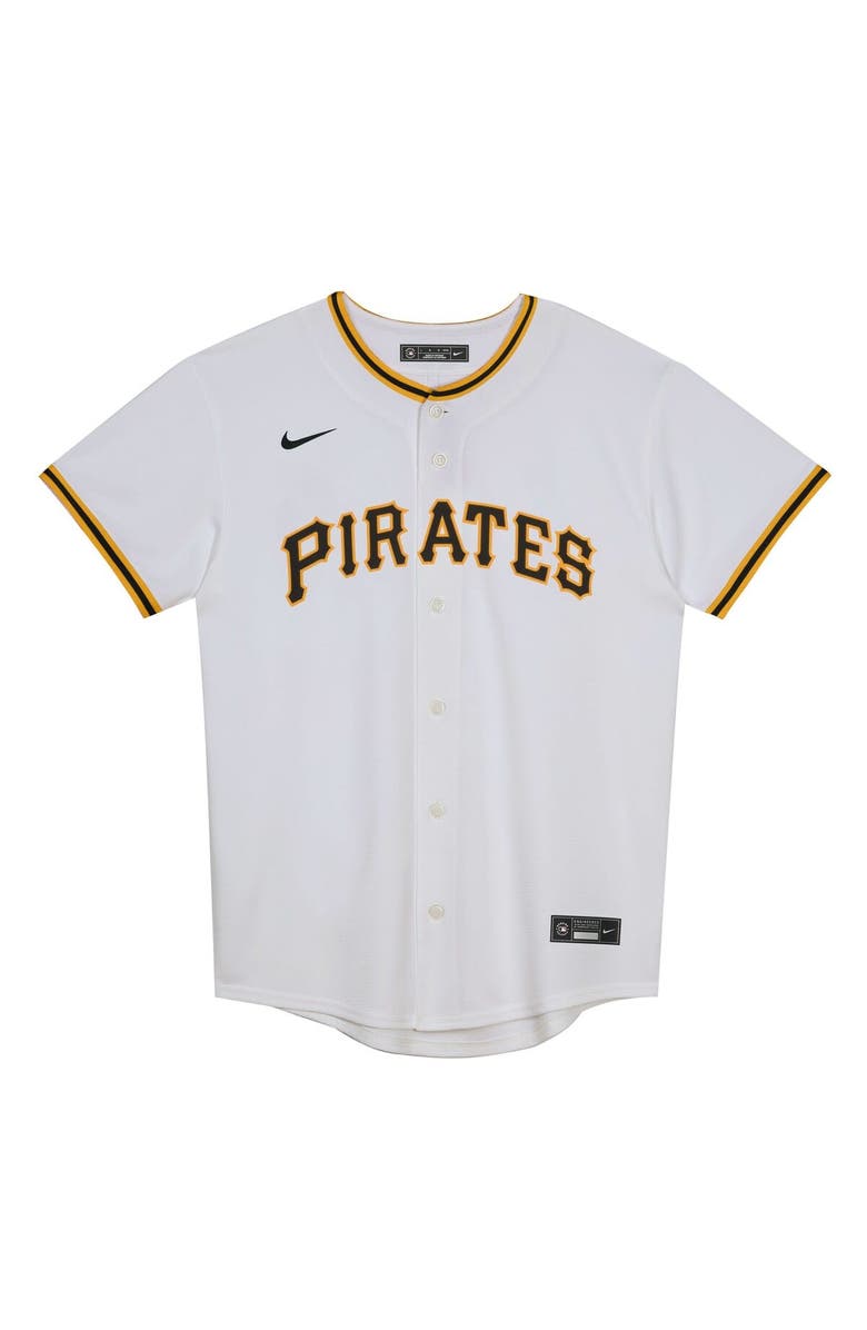 Nike Preschool Nike Paul Skenes White Pittsburgh Pirates Home Replica Player Jersey, Alternate, color, White