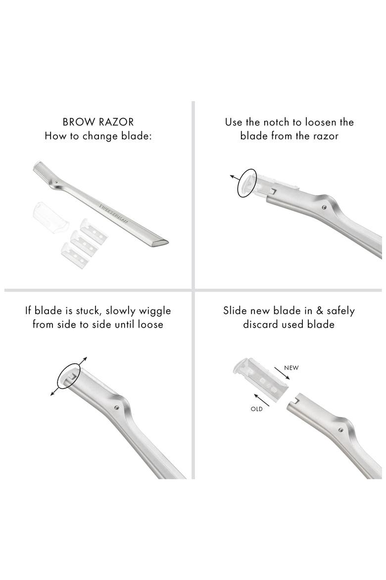 2-Pack Brow Razor & Mini Tweezer Set, Alternate, color, NO COLOR