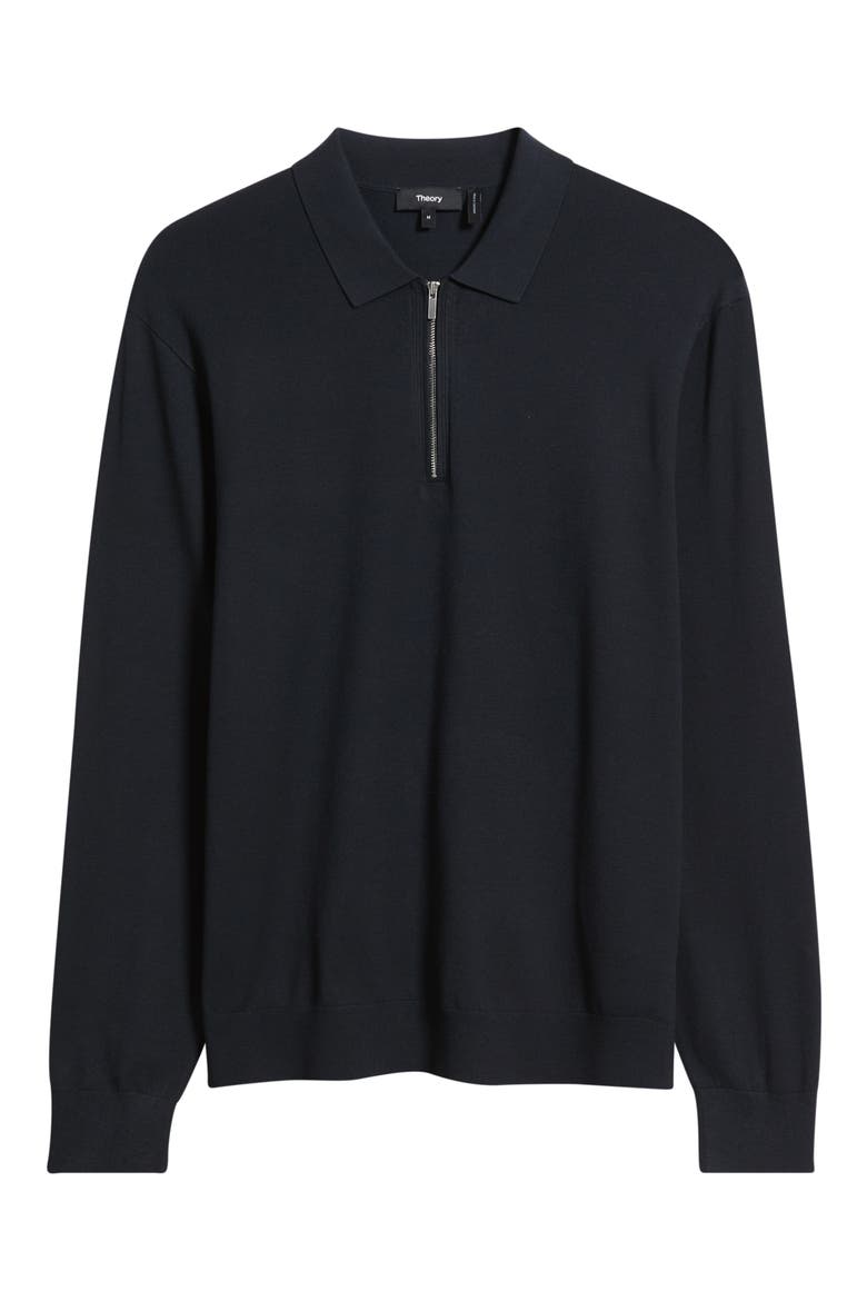 Quarter Zip in Light Bilen Polo, Alternate, color, DARK ECLIPSE