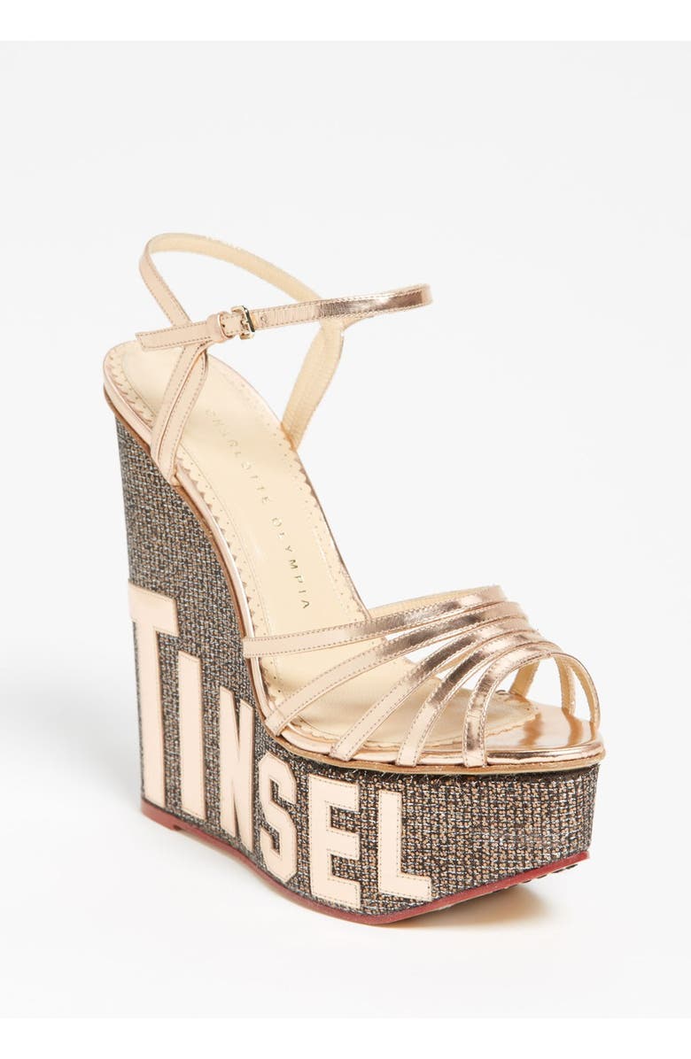 Charlotte Olympia 'Tinseltown' Sandal, Main, color,