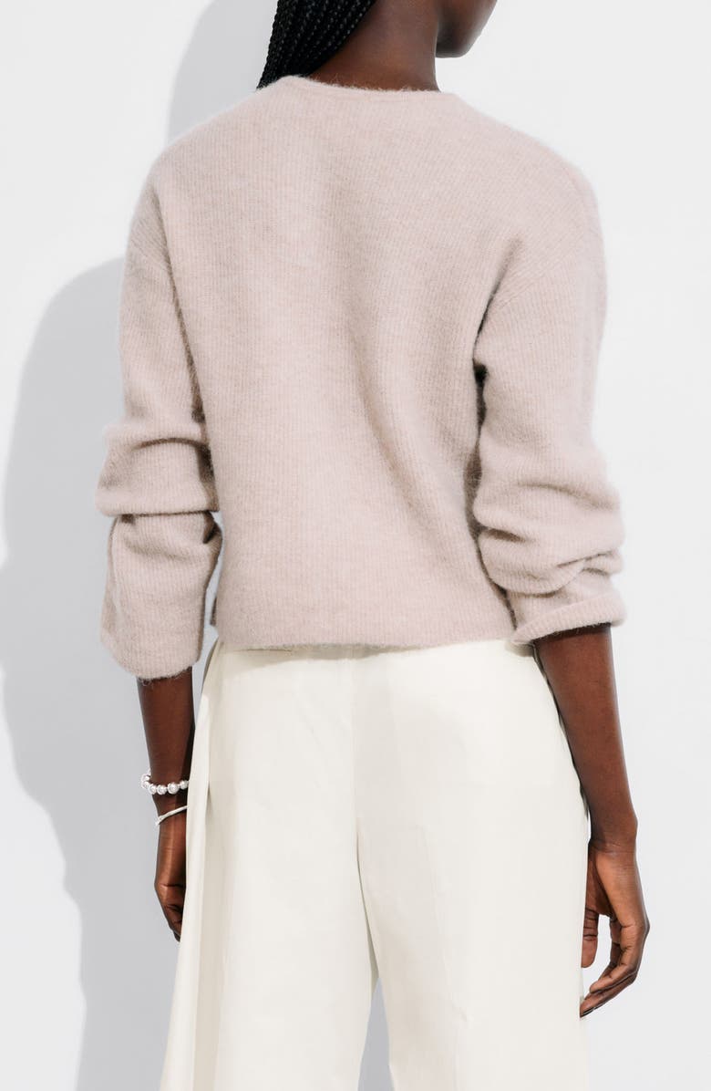 & Other Stories Alpaca & Wool Blend Cardigan, Alternate, color, Mole Dusty Light