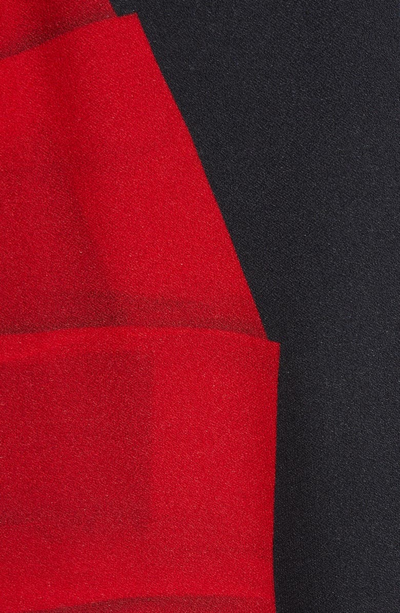 Dries Van Noten Duzco Drape Print Crystal Embellished Long Sleeve Shift Dress, Alternate, color, 