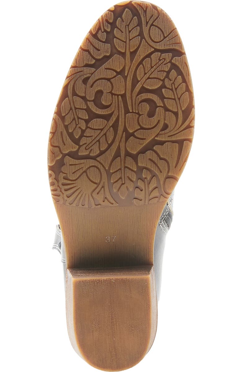 L'Artiste by Spring Step Galop Embossed Floral Leather Bootie, Alternate, color,