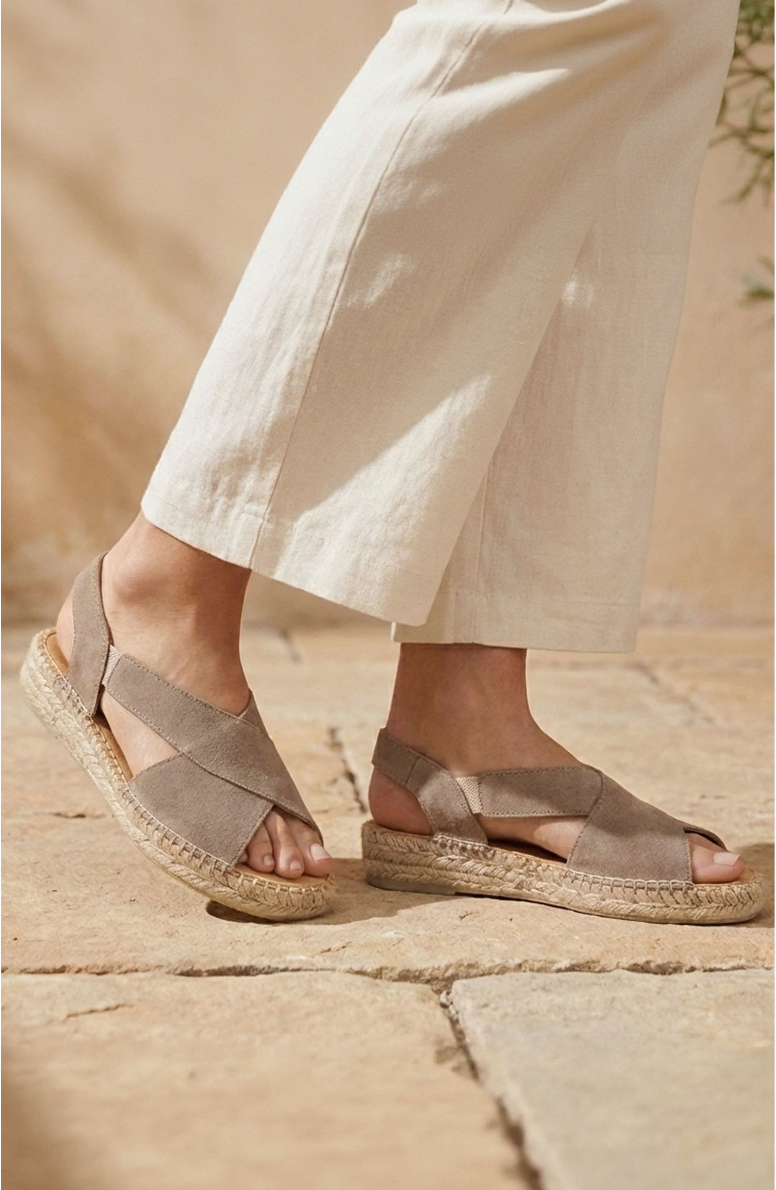 Hamptons Espadrille, Alternate, color, taupe