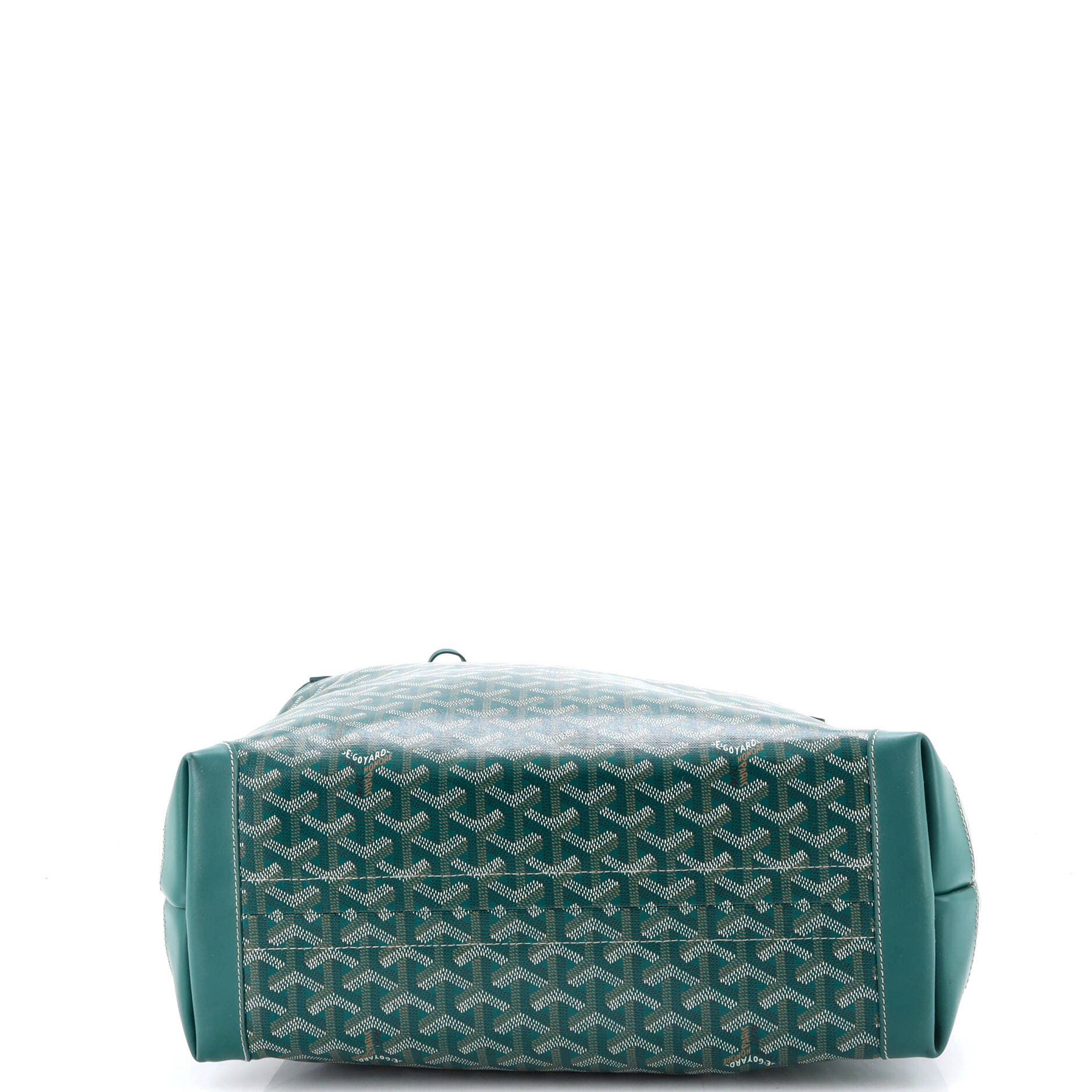 Pre-Owned Goyard Bellechasse Bag Coated Canvas PM, Alternate, color, Green