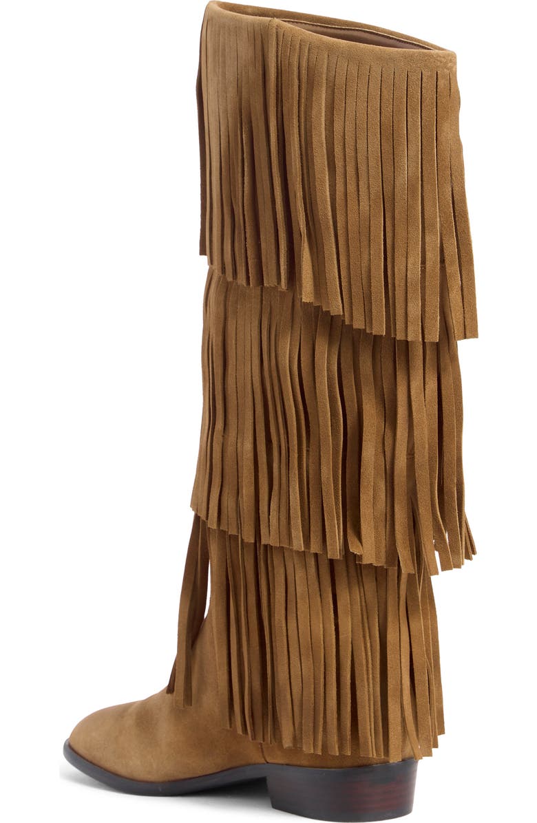 Steve Madden Spur Fringe Boot, Alternate, color, Taupe Suede