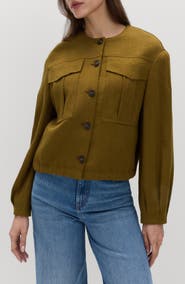 M&S Collarless Jacket