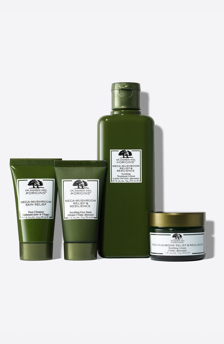 Origins Skin-Fortifying Delights Mega-Mushroom Skin Care Set USD $110 Value, Alternate, color, 