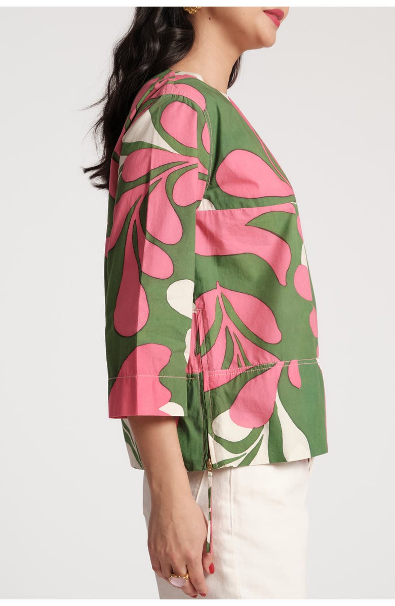 Frances Valentine Carly Top Mid-Century Palm, Alternate, color, Treetop/Multi