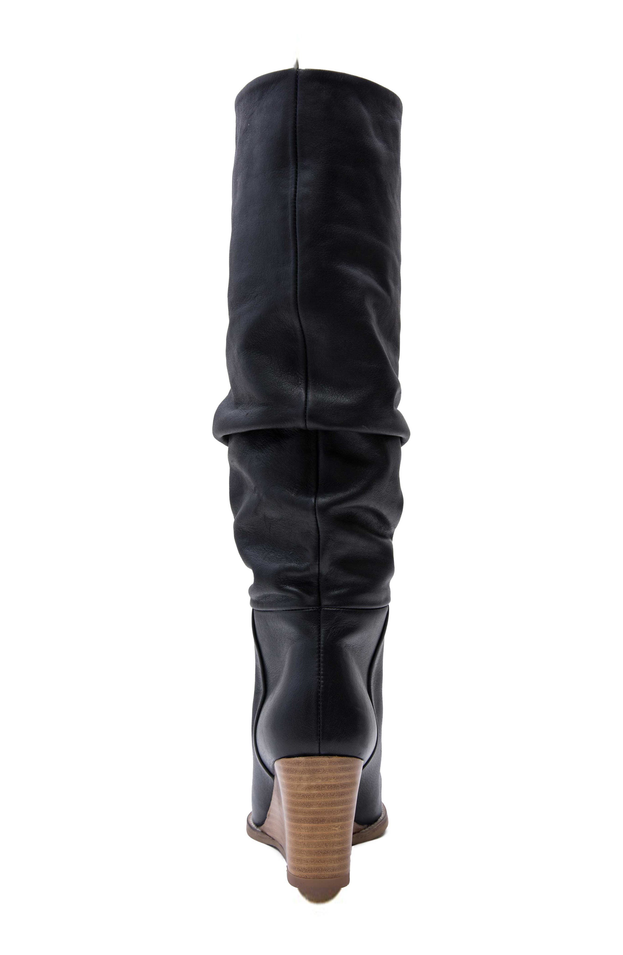 André Assous Saffi Slouch Wedge Boot, Alternate, color, 