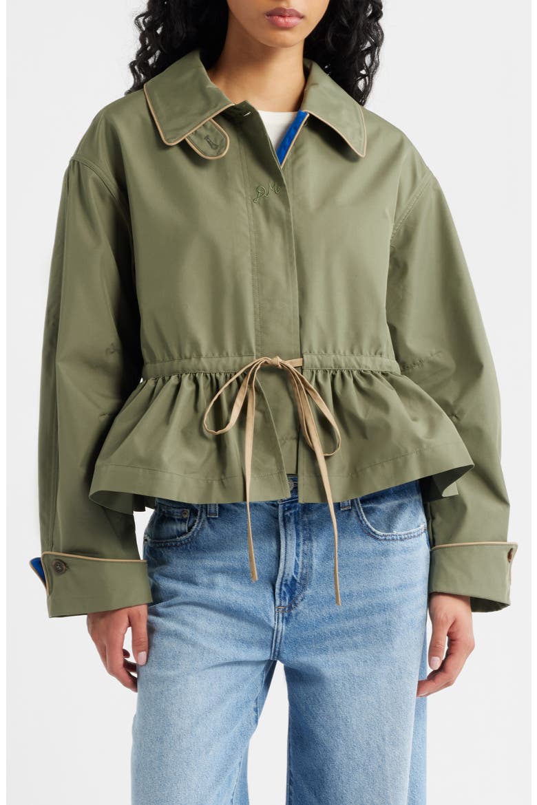 Myrtle Water Repellent Convertible Trench Coat, Alternate, color, SAGE