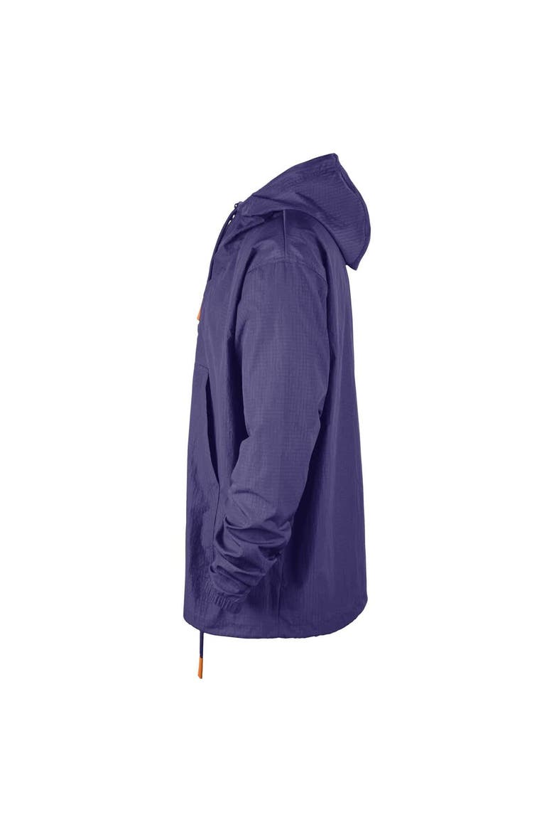 Men's Nike  Purple Phoenix Suns Courtside Premium Club Anorak Quarter-Zip Hoodie Jacket, Alternate, color, Purple