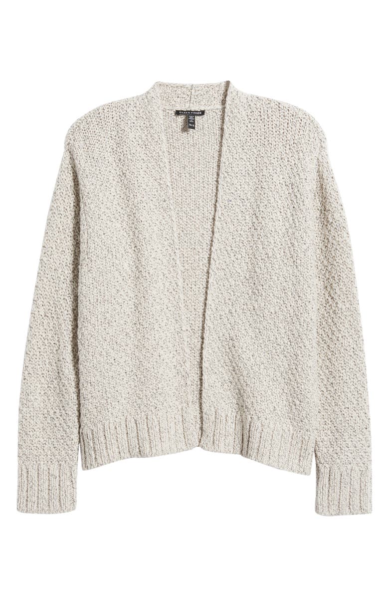 Eileen Fisher Open Front Organic Cotton Cardigan, Alternate, color,