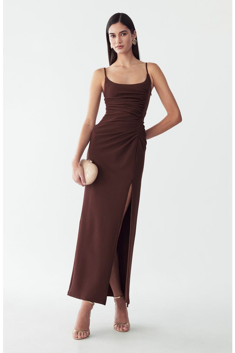 Lani Maxi Dress, Alternate, color, Chocolate