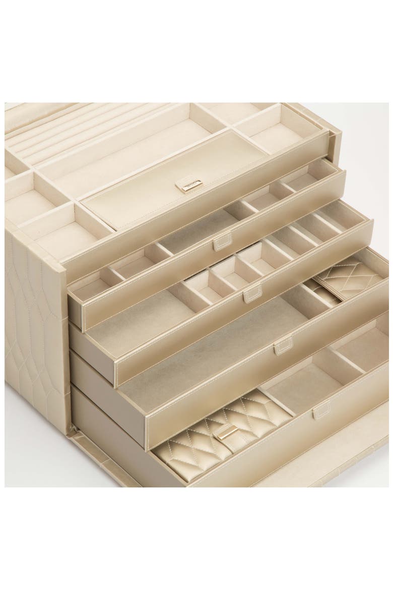 Caroline Jewelry Box, Alternate, color, CHAMPAGNE - X-LARGE