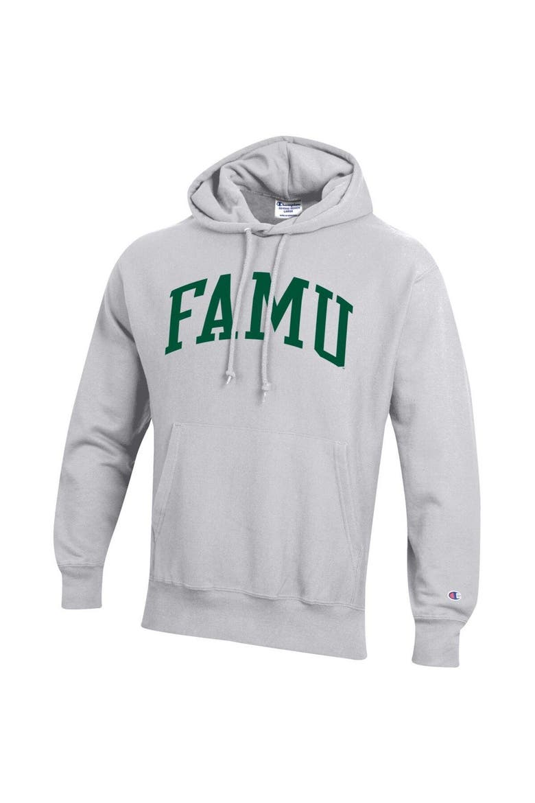 Men's Champion Gray Florida A&M Rattlers Tall Arch Pullover Hoodie, Alternate, color, Gray