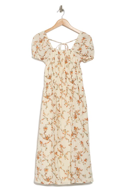Melrose And Market Puff Sleeve Midi Dress