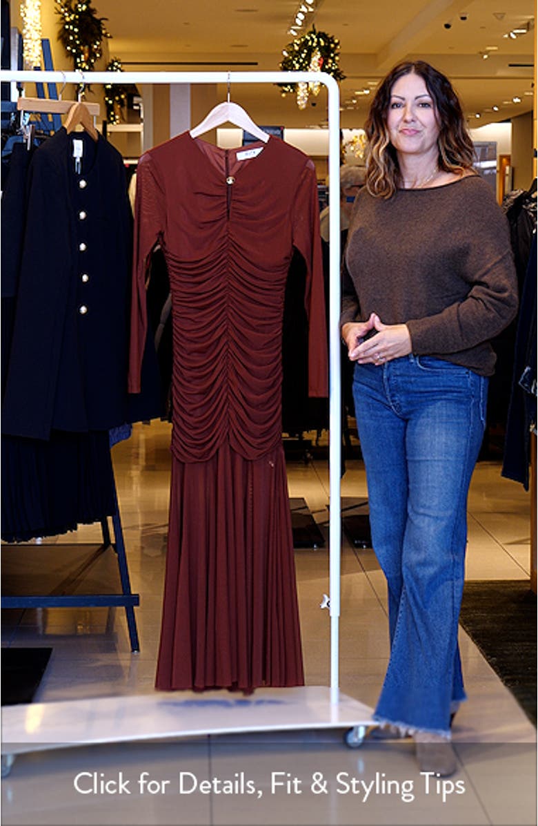 Yasmine Long Sleeve Midi Dress, sales video thumbnail