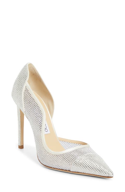 Brigitte Crystal Embellished Half d'Orsay Pump