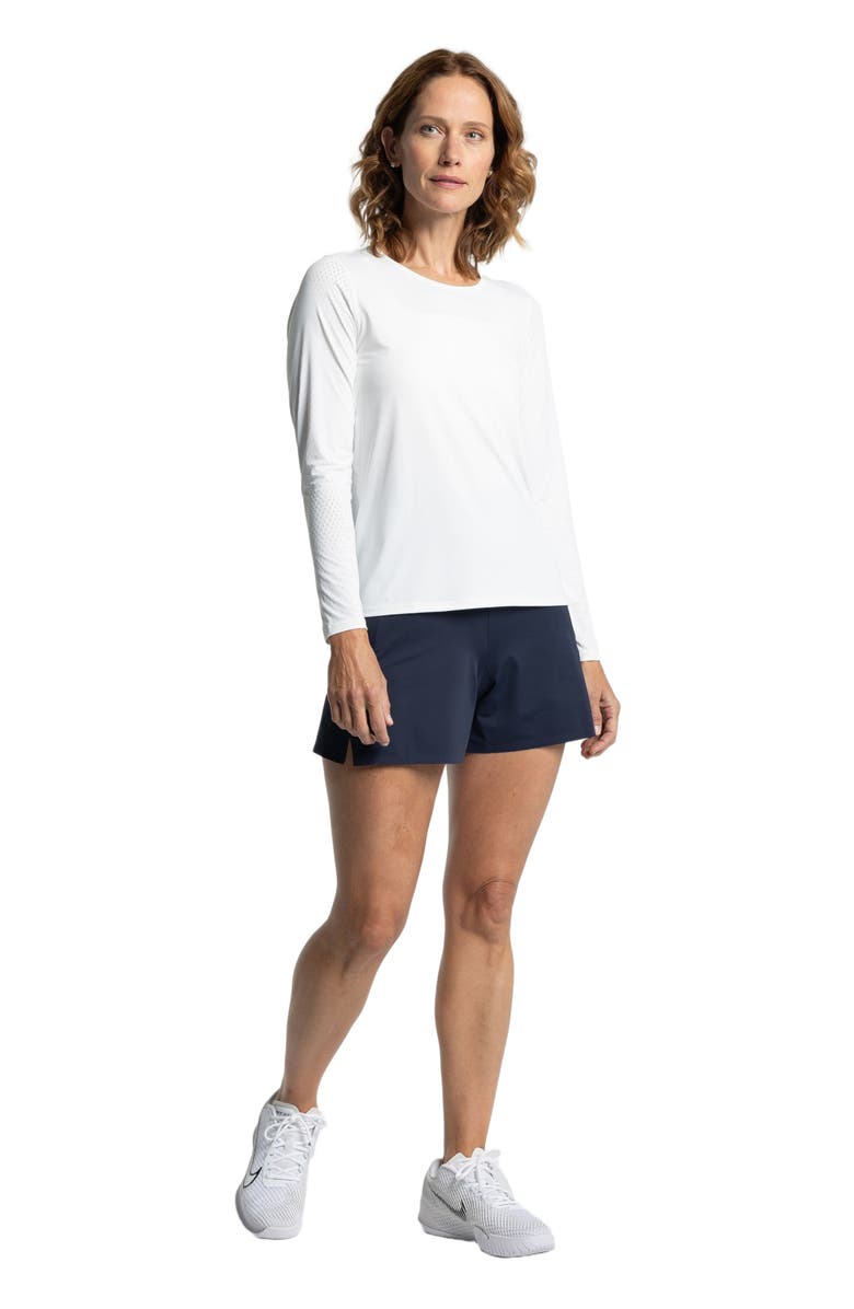 AVI Rally Pickleball Long Sleeve, Alternate, color, White Lotus