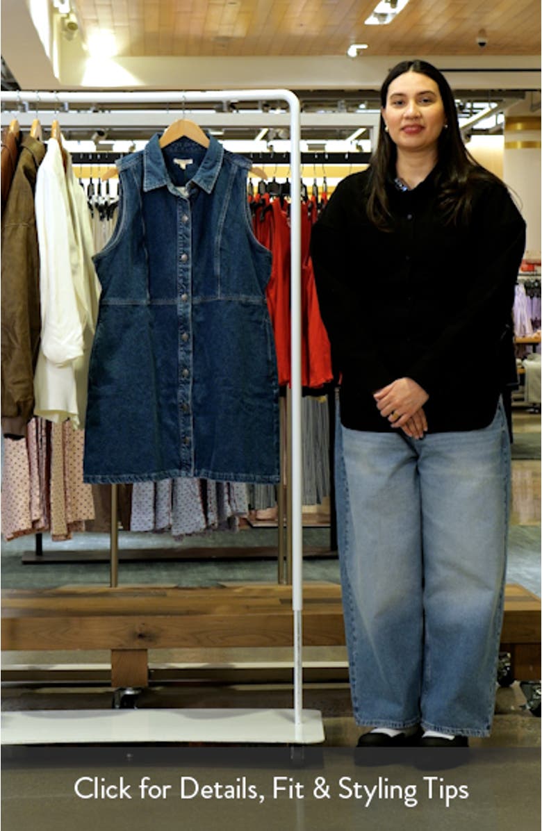 Molly Sleeveless Denim Dress, sales video thumbnail