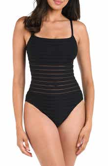 La Blanca Fluid Lines One-Piece Swimsuit