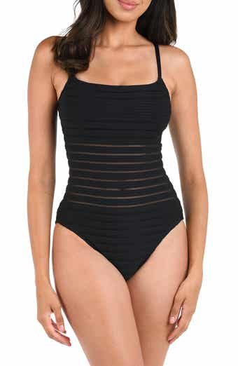 La Blanca Fluid Lines One-Piece Swimsuit