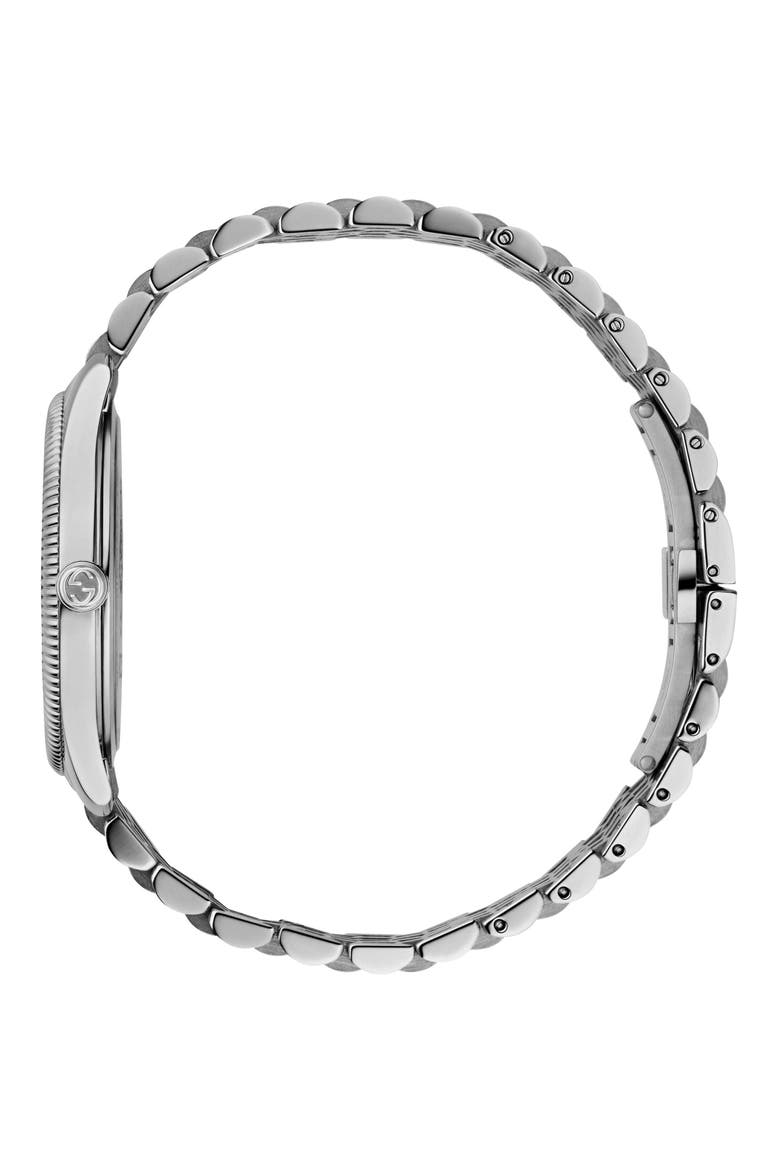G-Timeless Bracelet Watch, 36mm, Alternate, color, SILVER