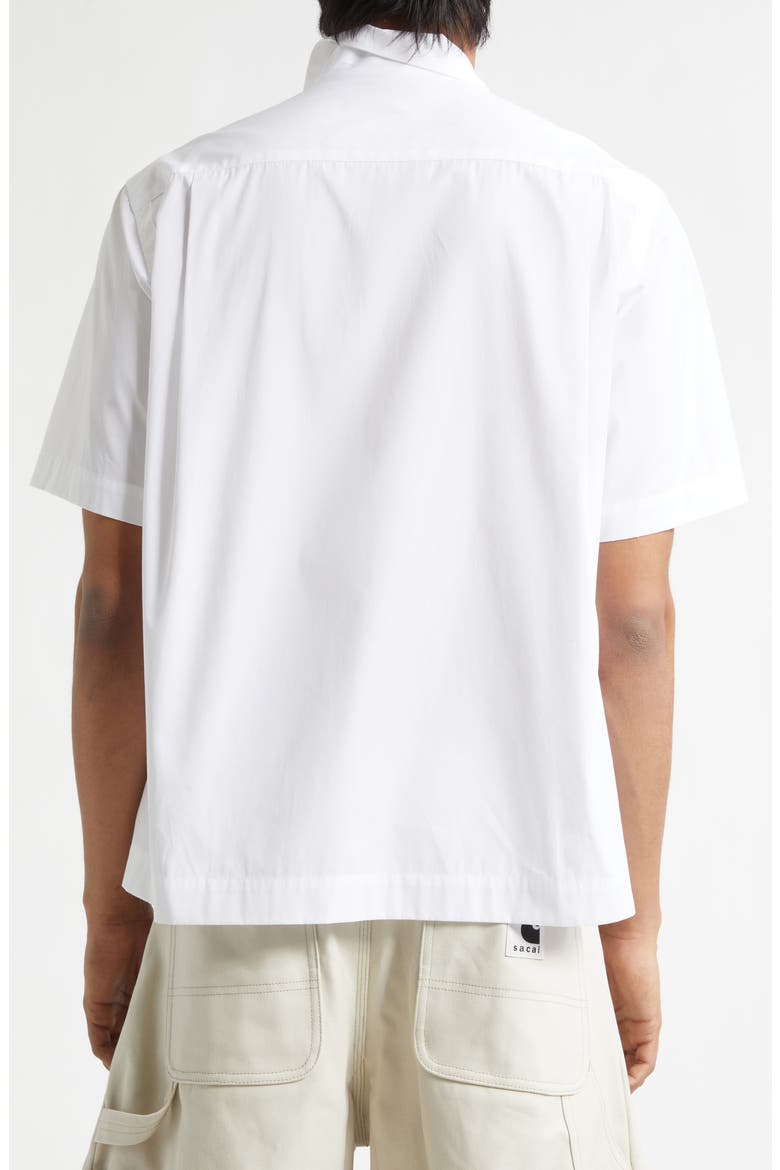 Poplin Camp Shirt, Alternate, color, OFF WHITE