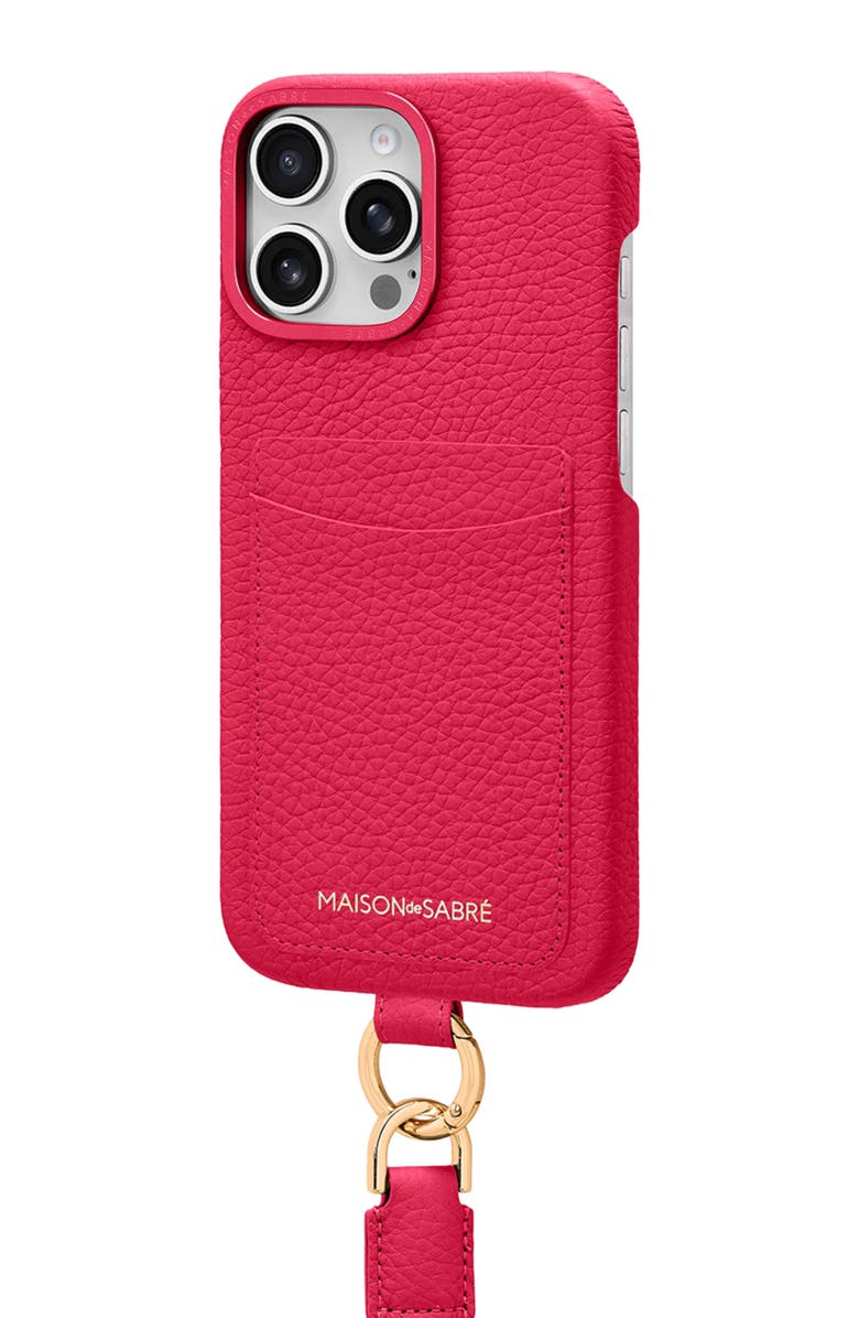 MAISON de SABRÉ Sling Phone Case, Alternate, color, Shibuya Fuchsia