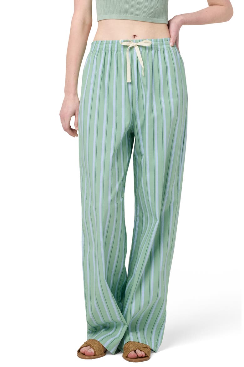 Boxy Pants, Main, color, GREEN OF STRIPE