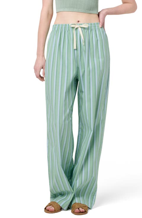 Silk Chantal Pants in Emerald