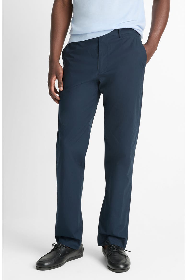 Flat Front Stretch Cotton Chinos, Main, color, COASTAL BLUE