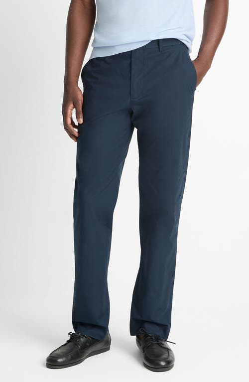 Vince Flat Front Stretch Cotton Chinos In Coastal