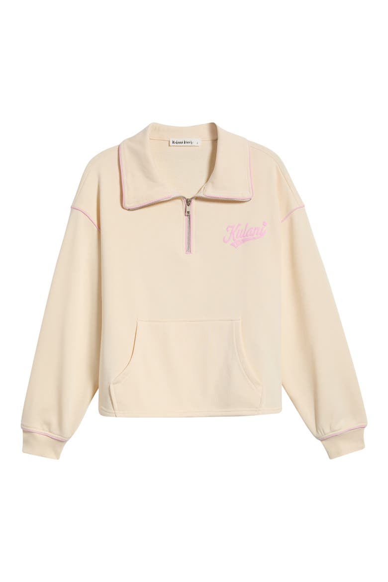 Quarter Zip Pullover, Alternate, color, BUTTERCREAM