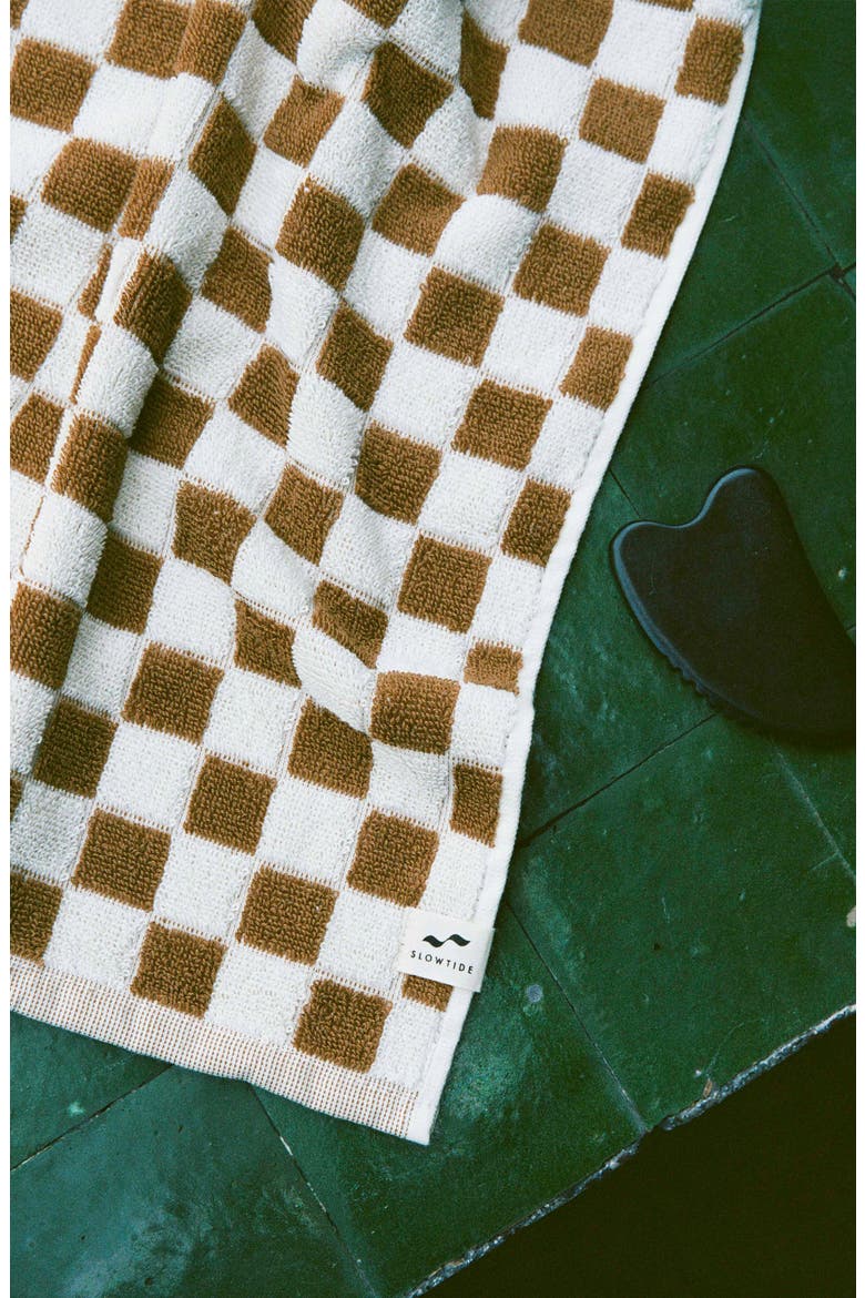 Mate Checkered Bath Towel, Alternate, color, BRUSH