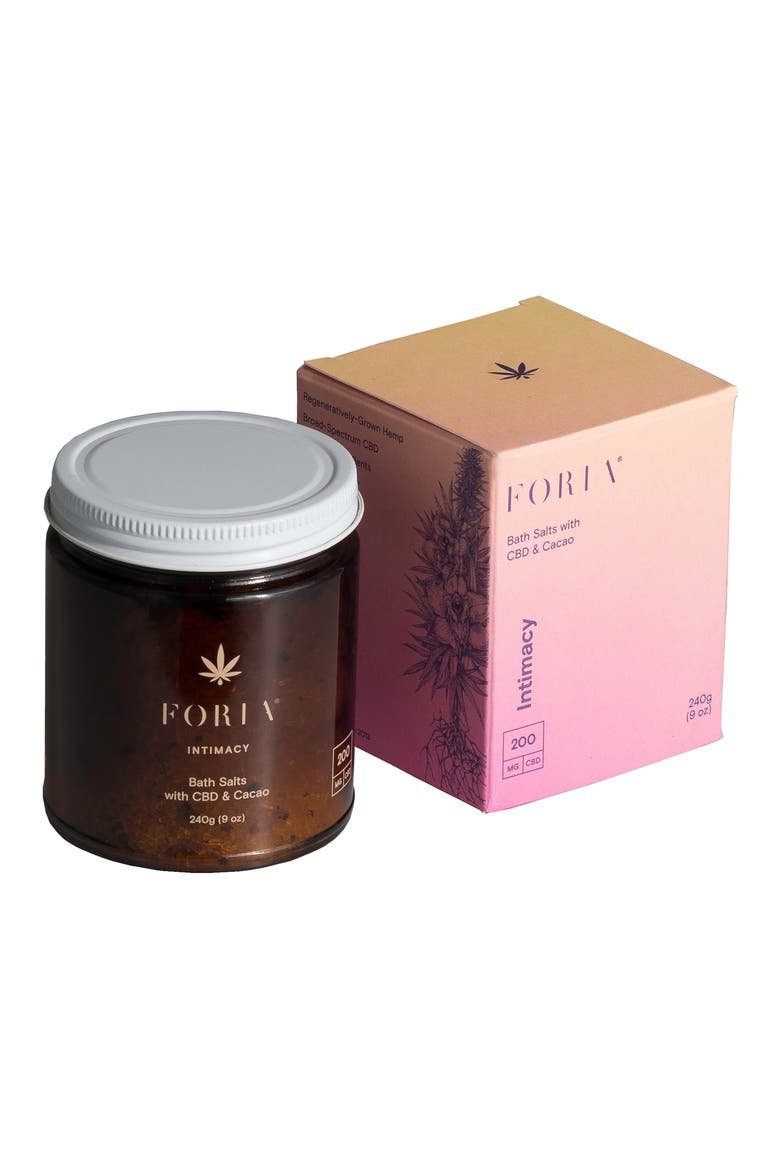 FORIA® Intimacy Bath Salts with CBD & Cacao, Main, color, NO COLOR