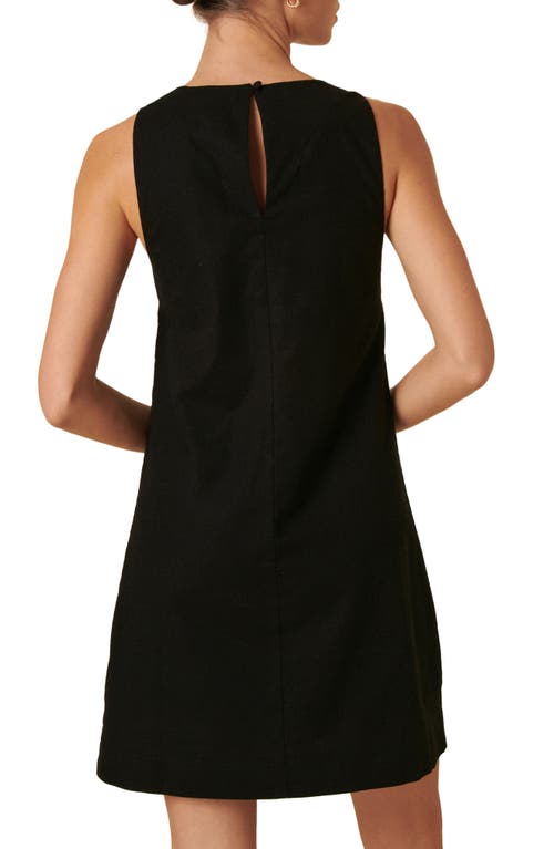Nobody's Child Palermo Sleeveless Organic Cotton Blend Minidress In Black