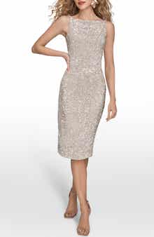 Sequin Cocktail Sheath Dress