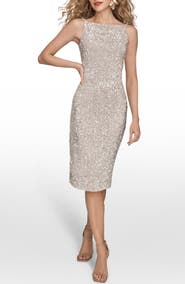 Donna Karan New York Sequin Cocktail Sheath Dress