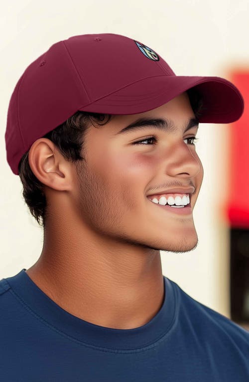 Dalix Fire Dad Hat In Maroon
