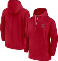 Nike Men's Nike Red Tampa Bay Buccaneers Sideline Half-Zip Hoodie